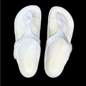 BIRKENSTOCK 39 white Gizeh Eva thong sandals women’s size 8.5 39 8